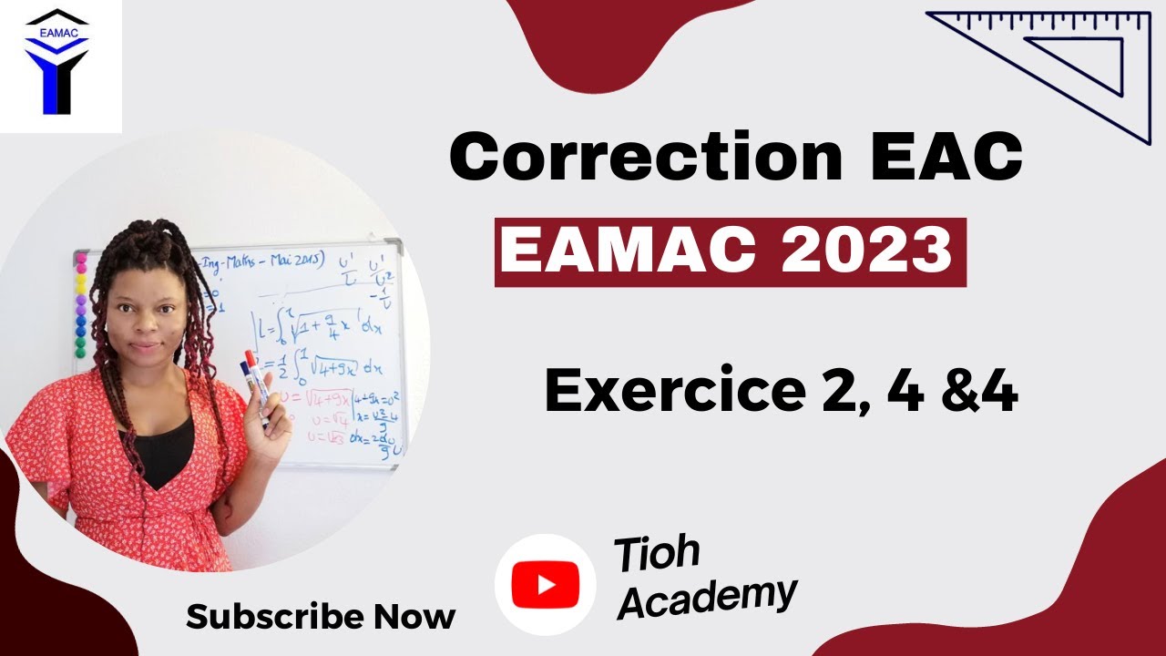 Correction concours EAMAC l'épreuve entière de maths cycle EAC 2023