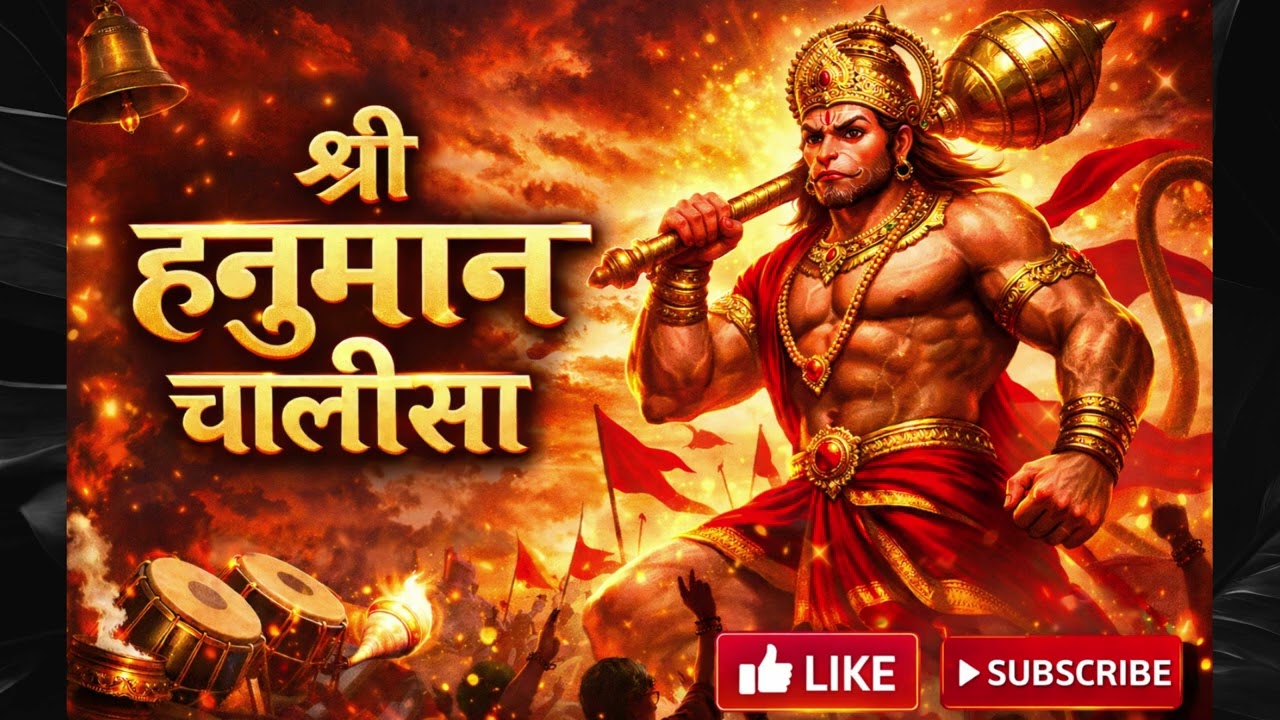 Shri Hanuman Chalisa | Fast Powerful Bhajan | Tej Bhakti Song | Bajrangbali Special