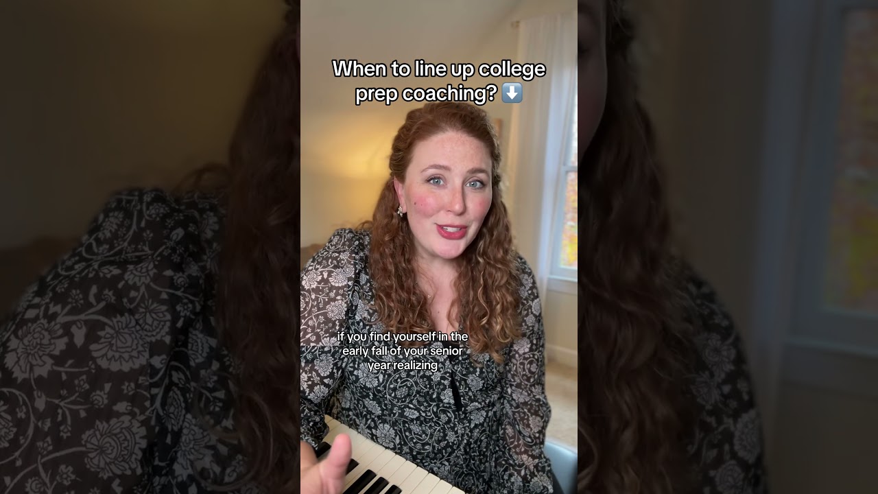 When to line up college prep coaching?  #collegeapplications #musicaltheatre #bfaproblems #dramakid