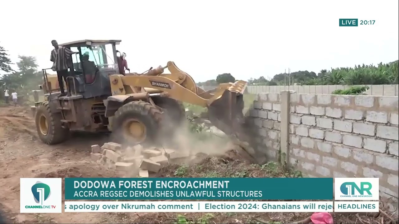 Accra REGSEC Demolishes Structures Encroaching on Dodowa Forest