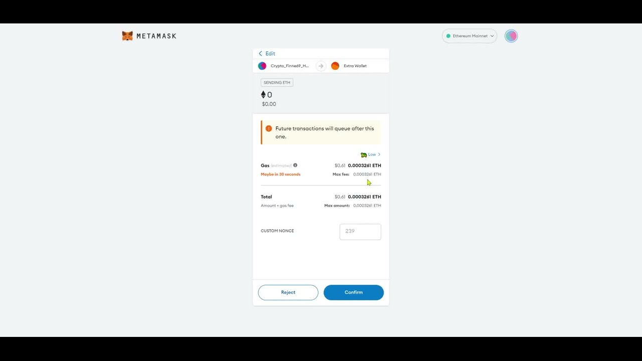 Metamask Low gass fees