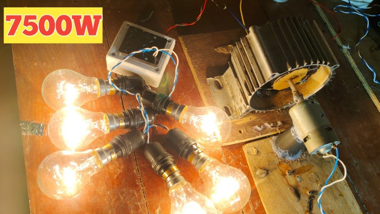 i make 7500W POWERFUL 230V Electric Generator at home using Magntic Coil || How To Make generator