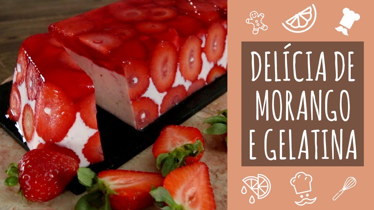 Delícia de morango e gelatina - TeleCulinária