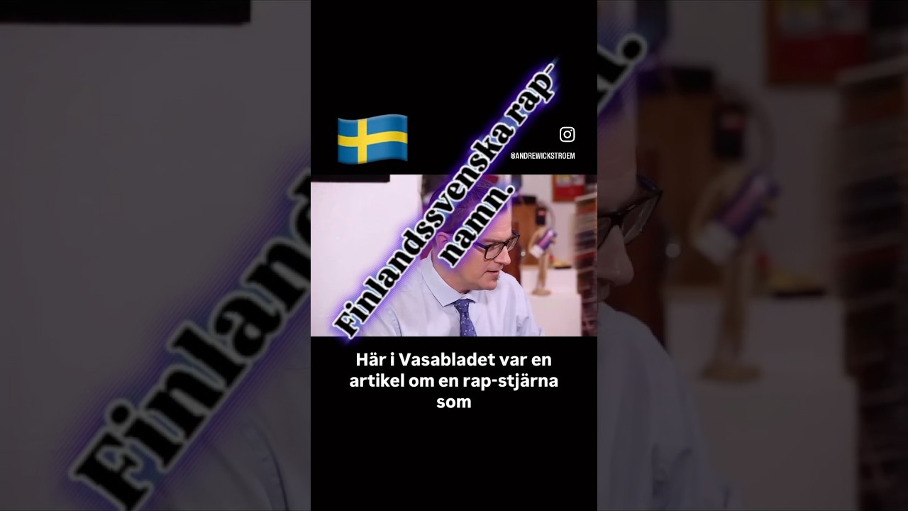 Finlandssvenska rap-namn. Ur Detta om detta. 