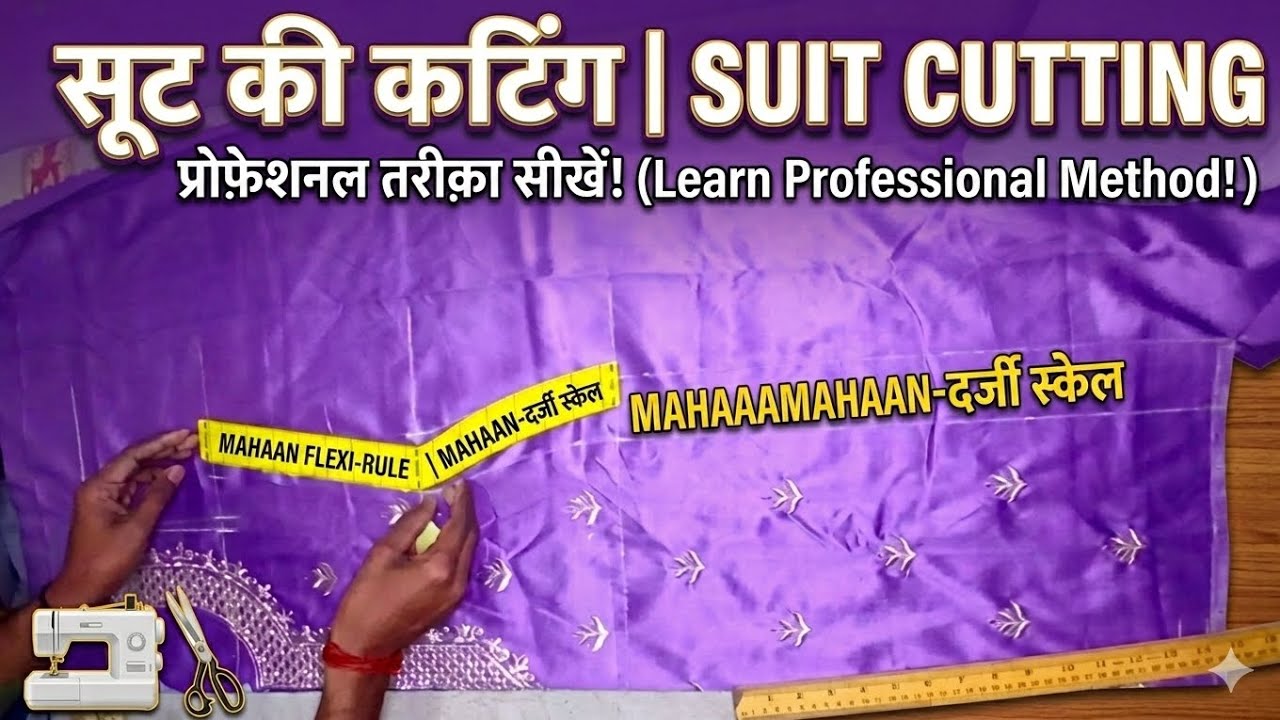 Simple Suit/Kurti Cutting and Stitching for Beginners (Step by Step) #dharmatailorpoint 