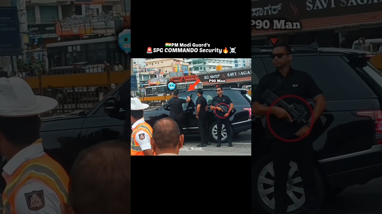 🌍World Most Dangerous Security- SPG Commando Covered By PM Modi🇮🇳☠️☠️🔥#spg #commando #security #modi