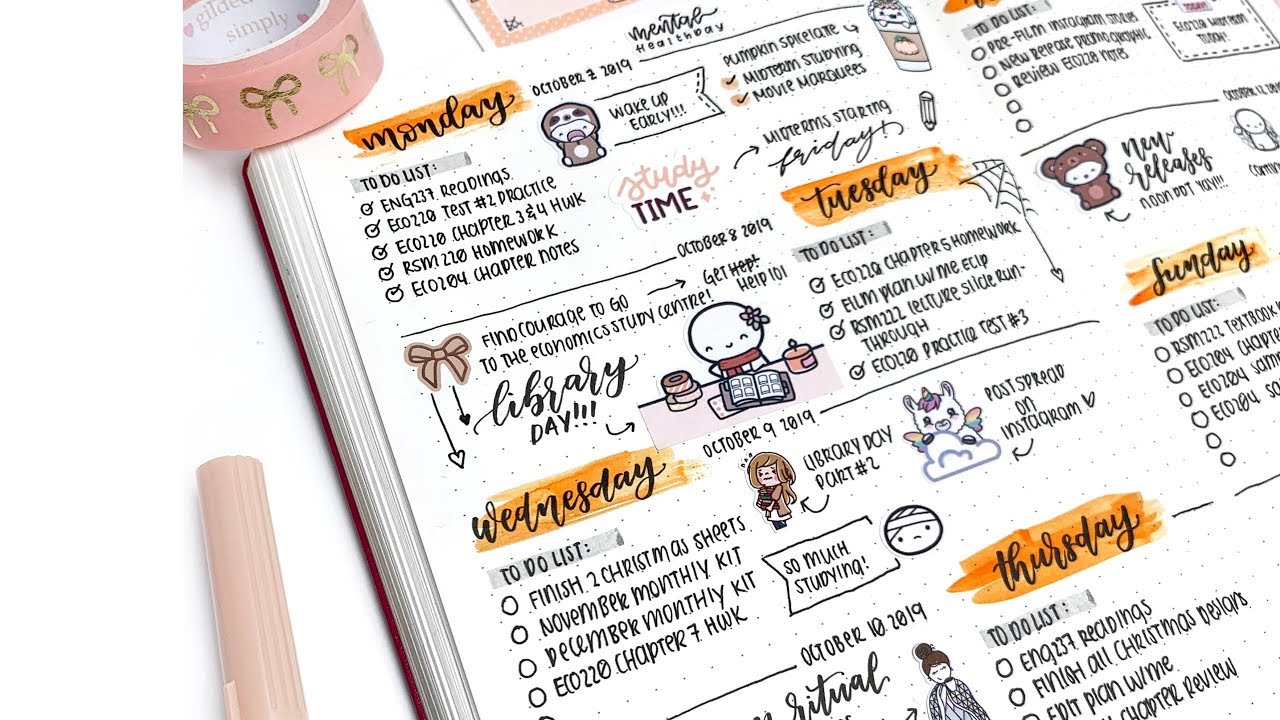 Fall Bullet Journal Setup : Being Creative in your Planner! (Plan With Me Leuchtturm)