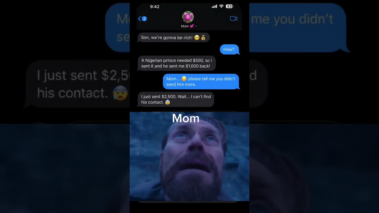 Mom Got Scammed 😭💸                         #viral #textmeme #sad #fyp # #relatable #plotwist #meme