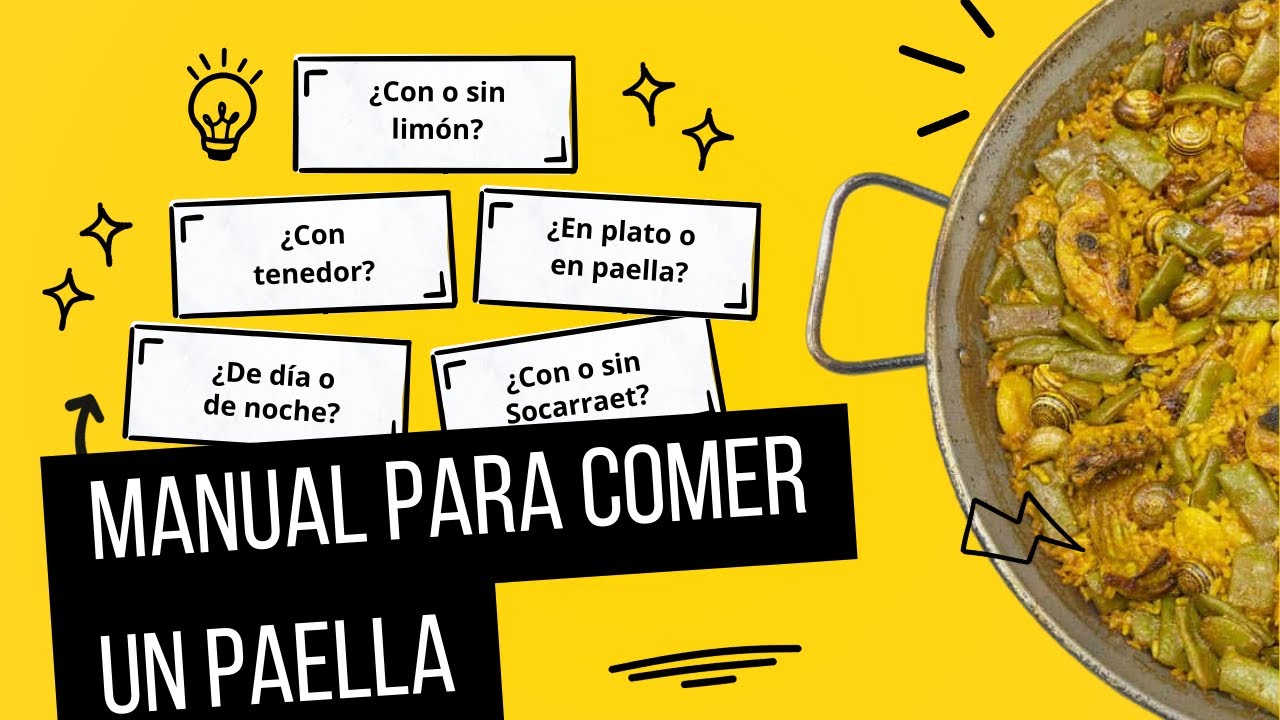 Cómo se come una paella, Manual para Comer de la Paella. Reglas y tradiciones no escritas. Protocolo