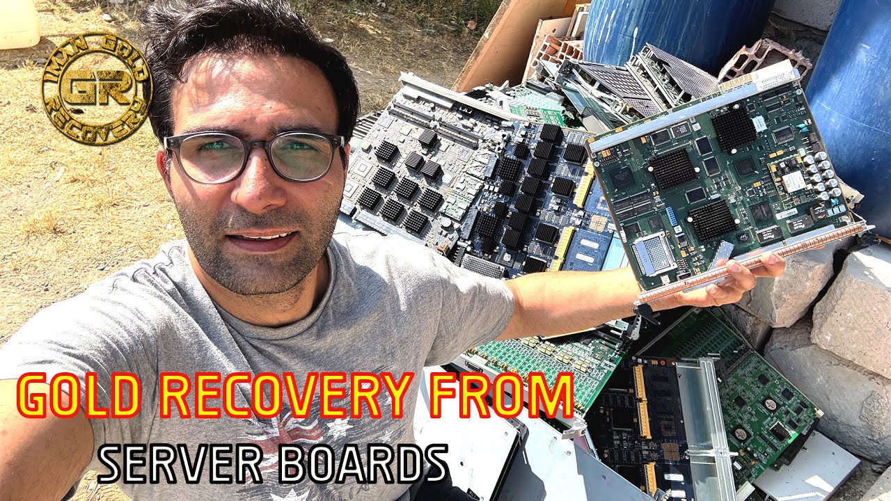 Recovering Gold from 90 kg of Server Boards – How much gold is in server boards?”