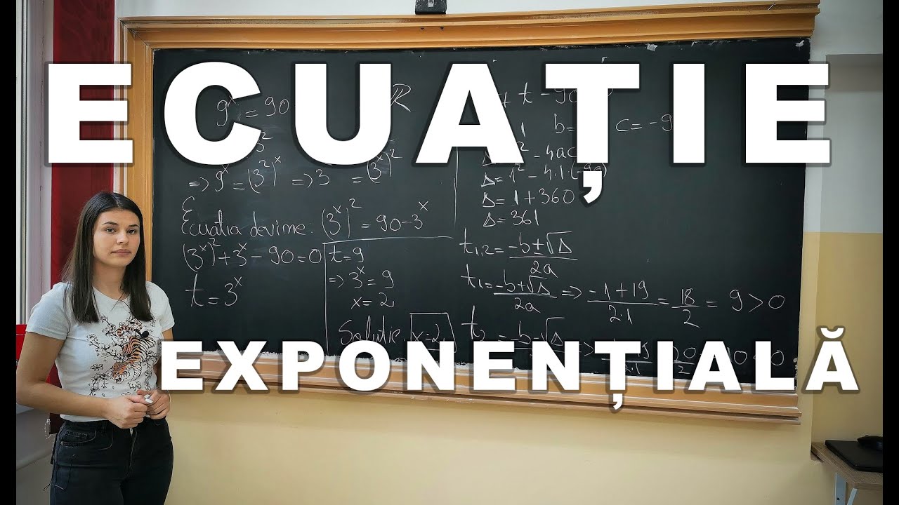 REZOLVARE ECUATIE EXPONENTIALA