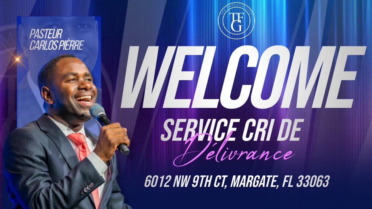 Service Cri De Délivrance | A Cry For Deliverance | 01/15/2026 | 6012 Nw 9th Ct Margate, FL 33063