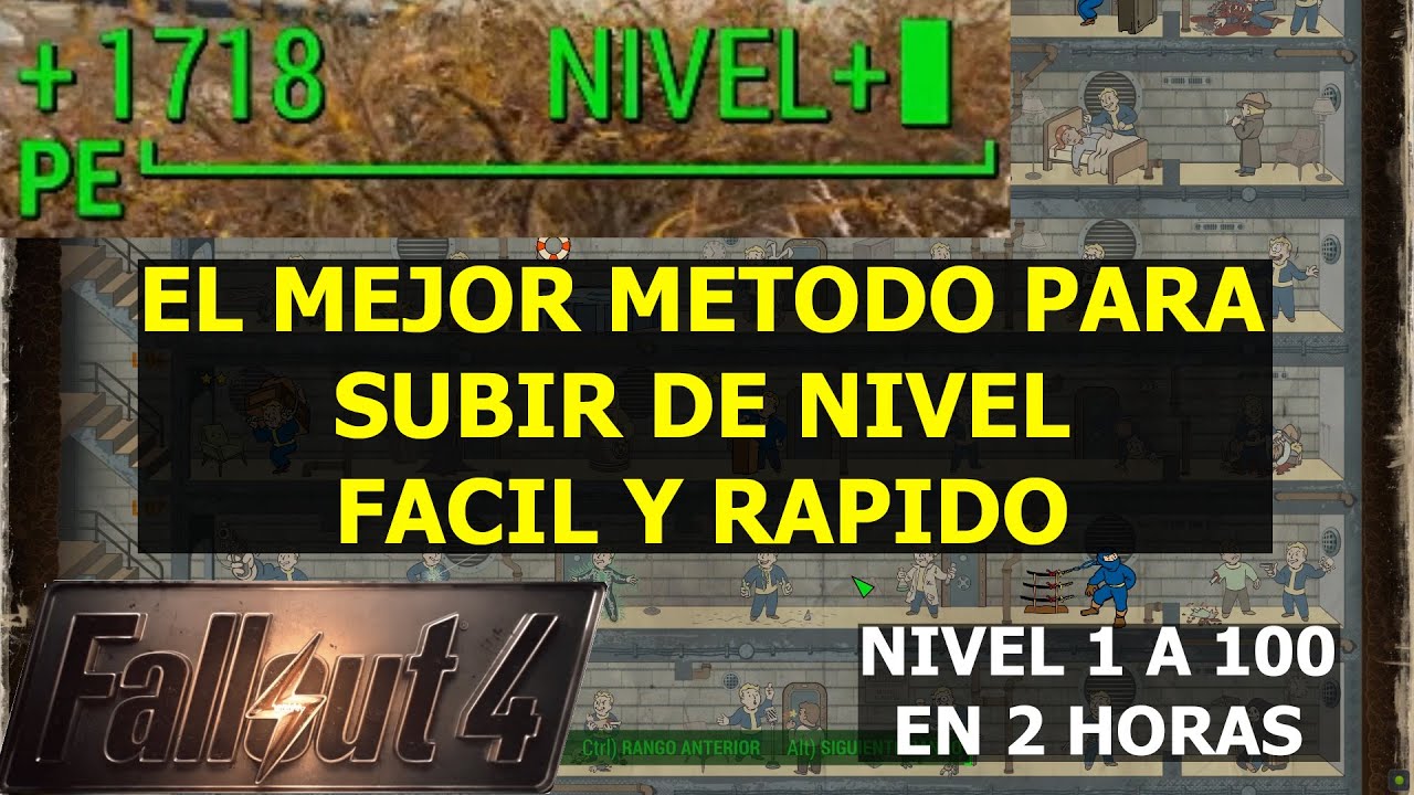 Fallout 4 Como subir de nivel fácil y rápido (el mejor método)