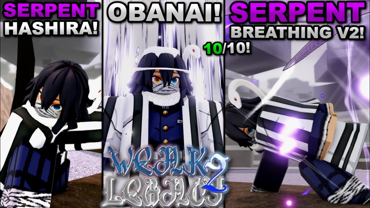 Becoming Obanai Iguro, Serpent Hashira (Serpent V2) In Roblox Weak Legacy 2... Here's What Happened!