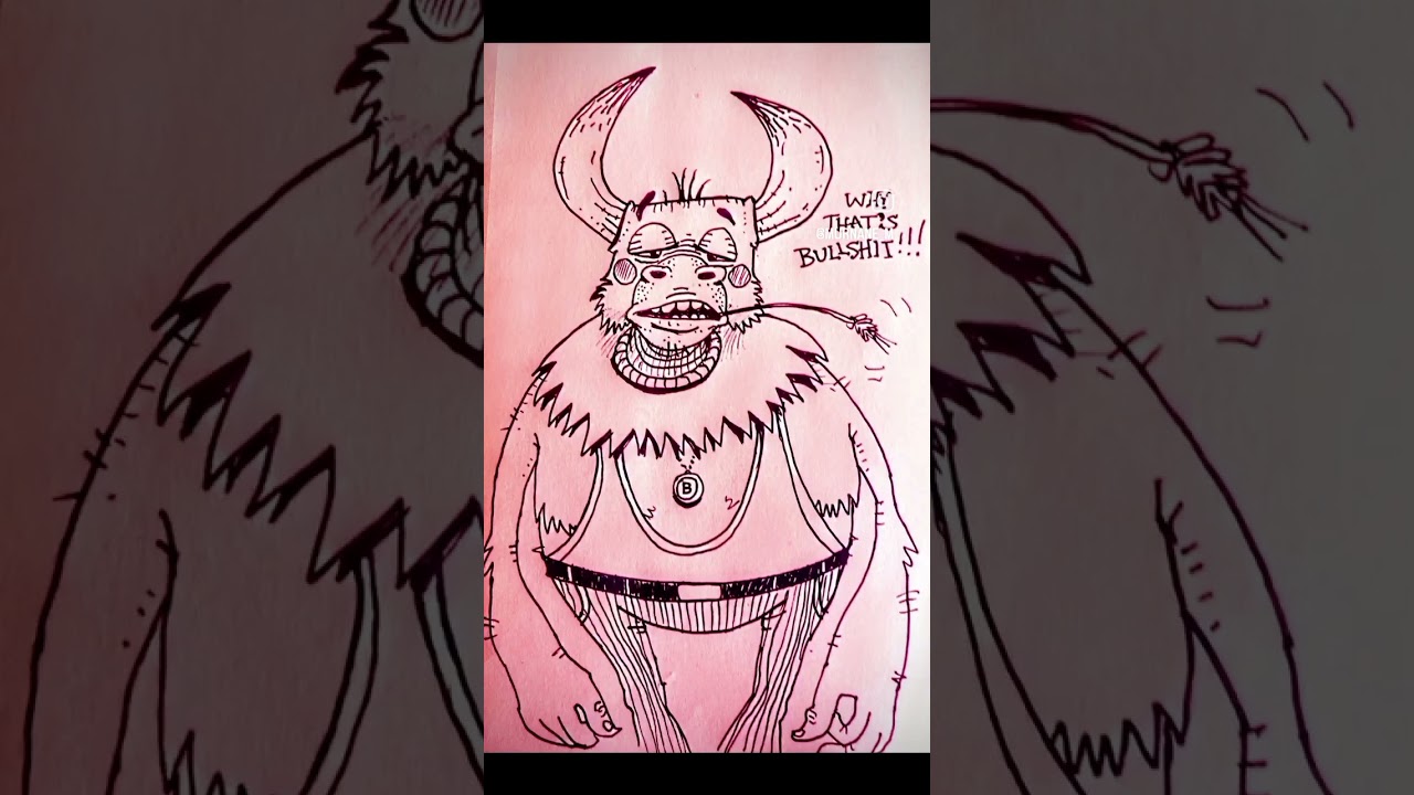 Bullshit Bull Brills #portrait #bullshit #callitout #creature #drawing #countrypride #wakeup