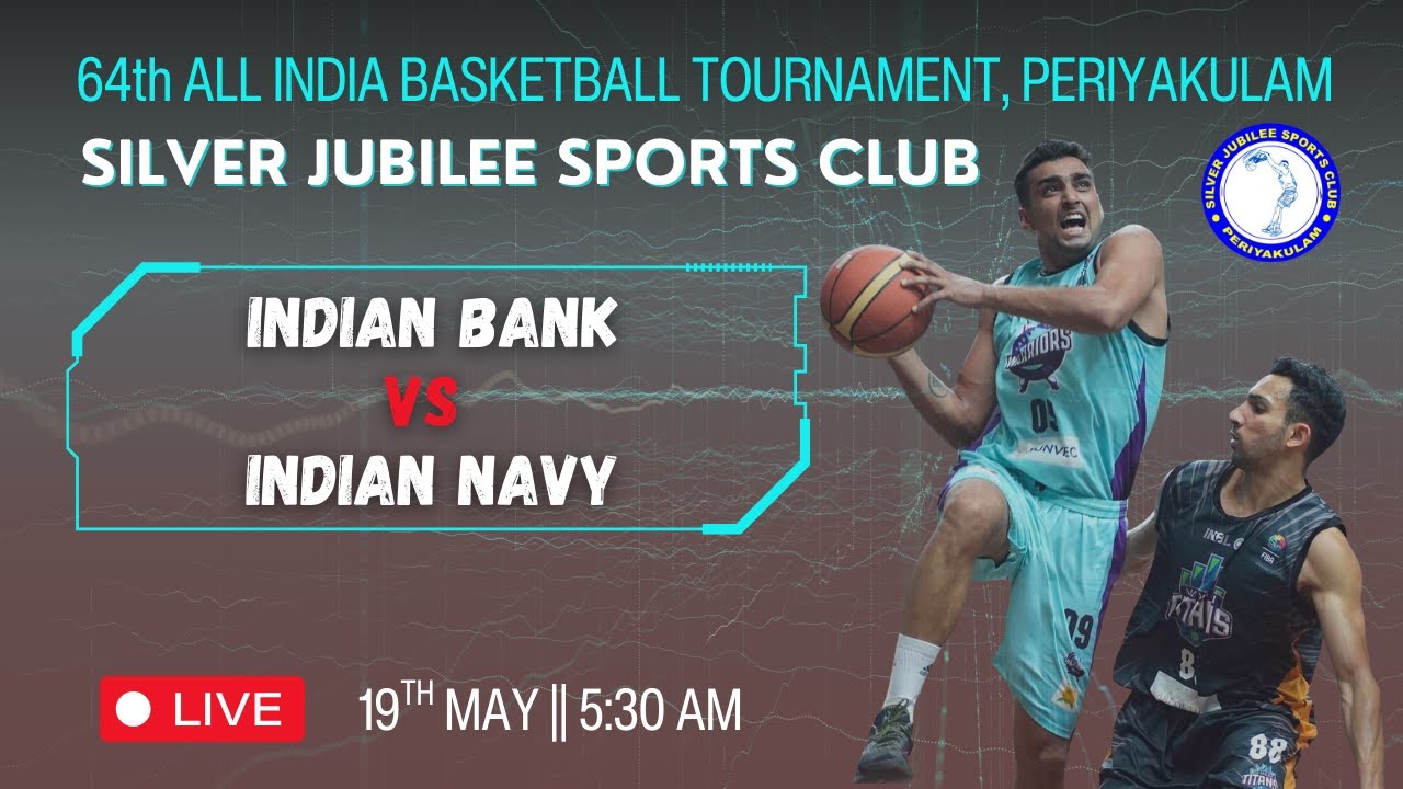 Indian Bank Vs Indian Navy || 64th All India Basketball Tournament, Periyakulam