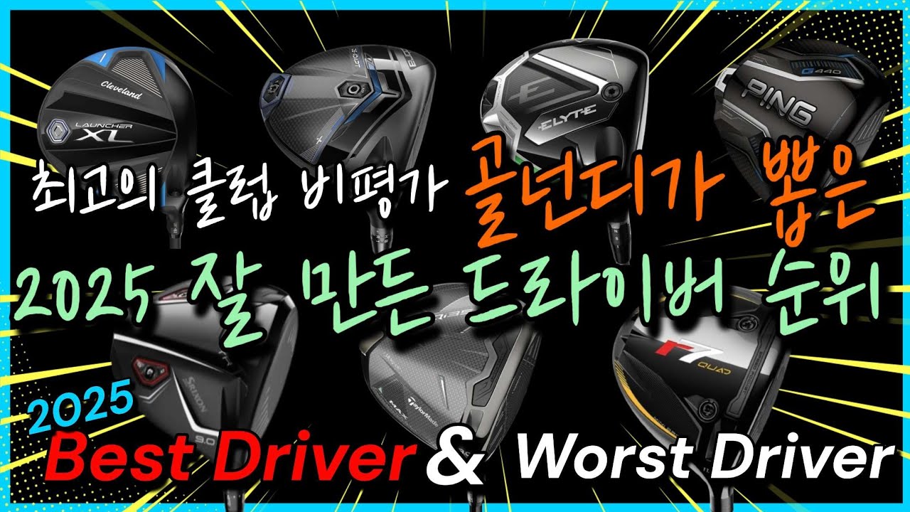 2025년 최고로 잘만든 드라이버 베스트 순위!