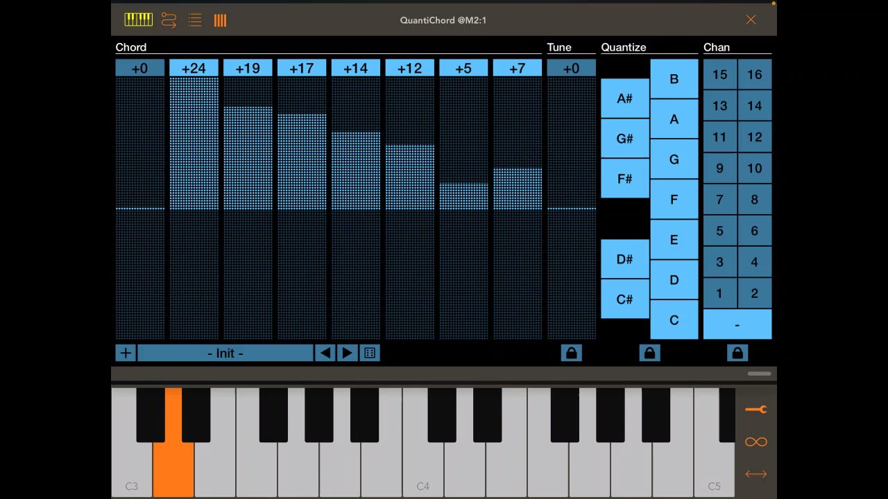 Look mom, I created a chord! QuantiChord MIDI Chord Quantizer by Laurent Colson