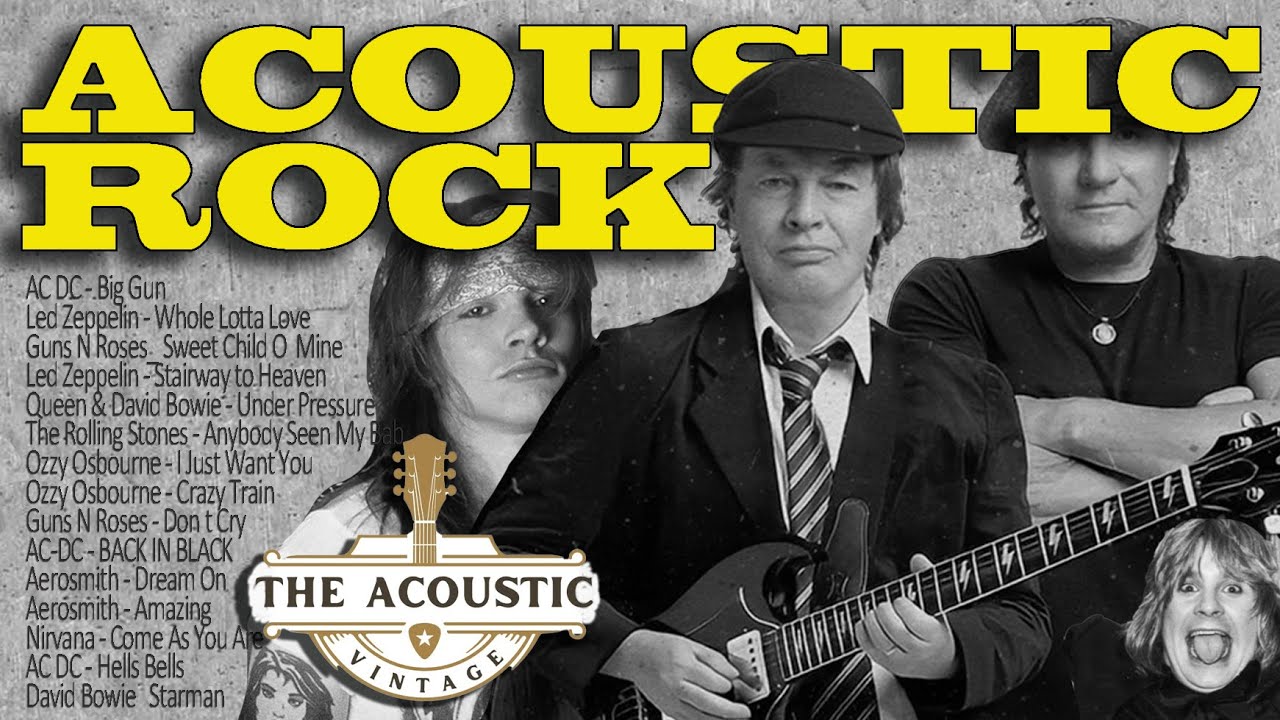 AC-DC, Guns N Roses, Aerosmith, OZZY, Led Zeppelin (BIG ACOUSTIC COMPILATION)