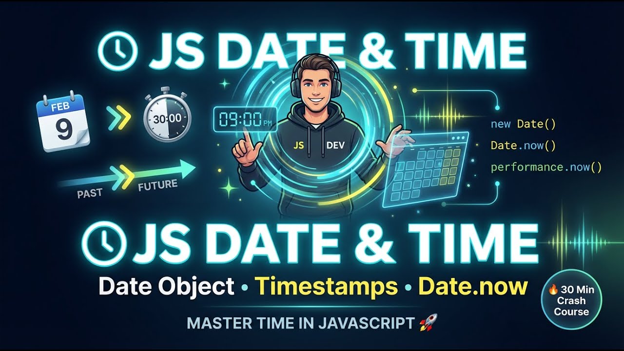 JavaScript Date & Time Explained 🔥 Date Object, Timestamps & Date.now
