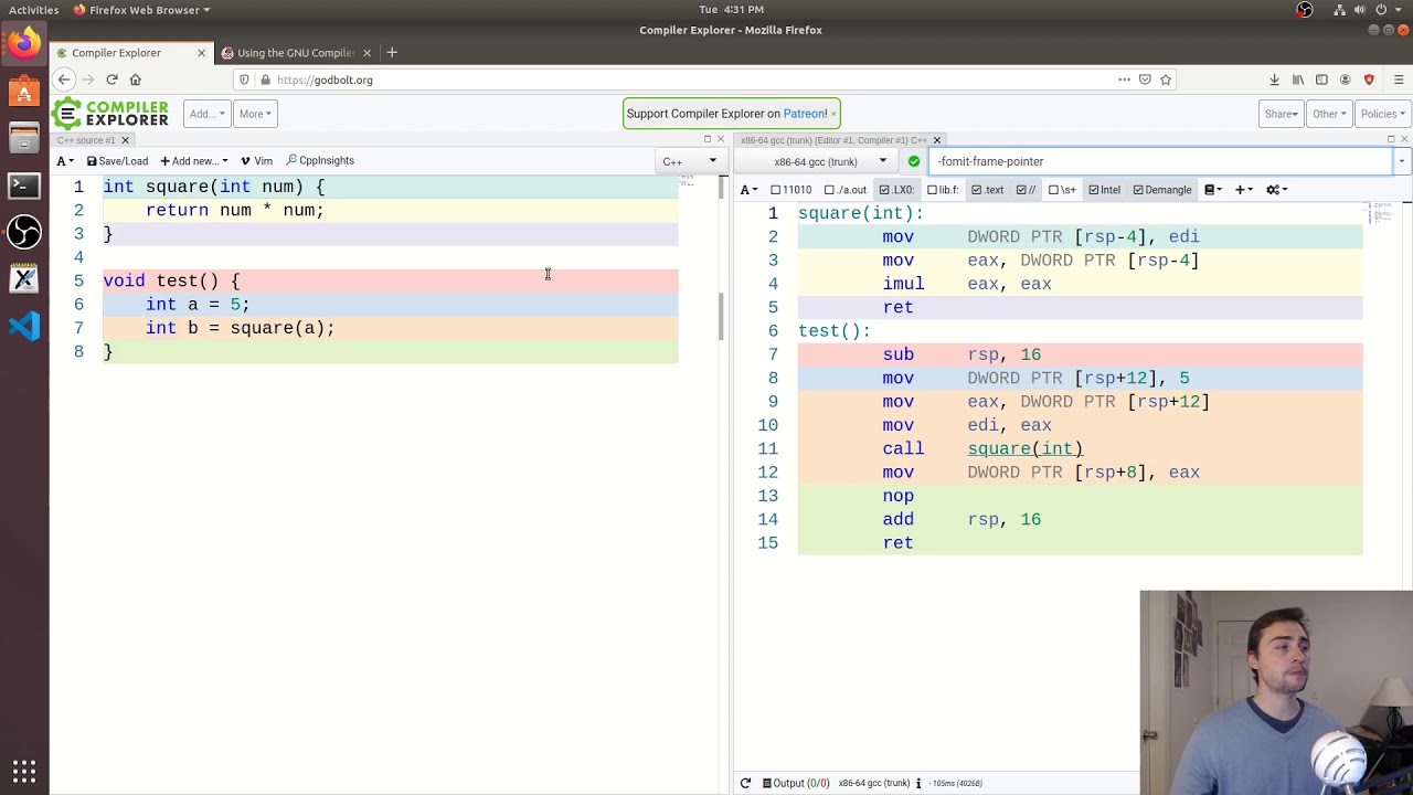 Дополнительные темы: Встраивание функций