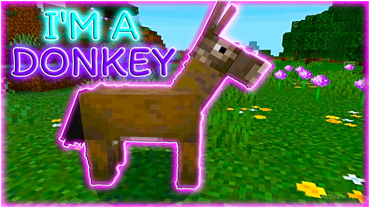 DONKEY IN MINECRAFT 😊#minecraft #nature #sagardeepgaming #trending #viral #views #gaming #games
