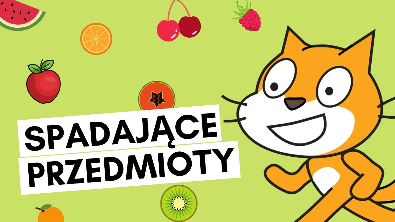 Spadające przedmioty w Scratch! 🍎