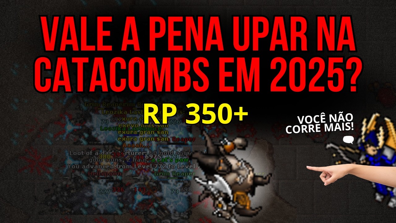CATACOMBS ME SURPREENDEU MUITO de FATAL HOLD! Hunt RP lvl 350+ Catacombs com 5.9kk/h de XP RAW 😱