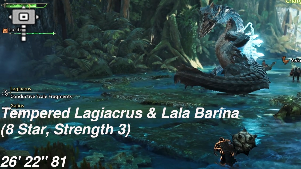 Hammer | 8*3 Tempered Lagiacrus & 8*4 Tempered Lala Barina | 26' 22