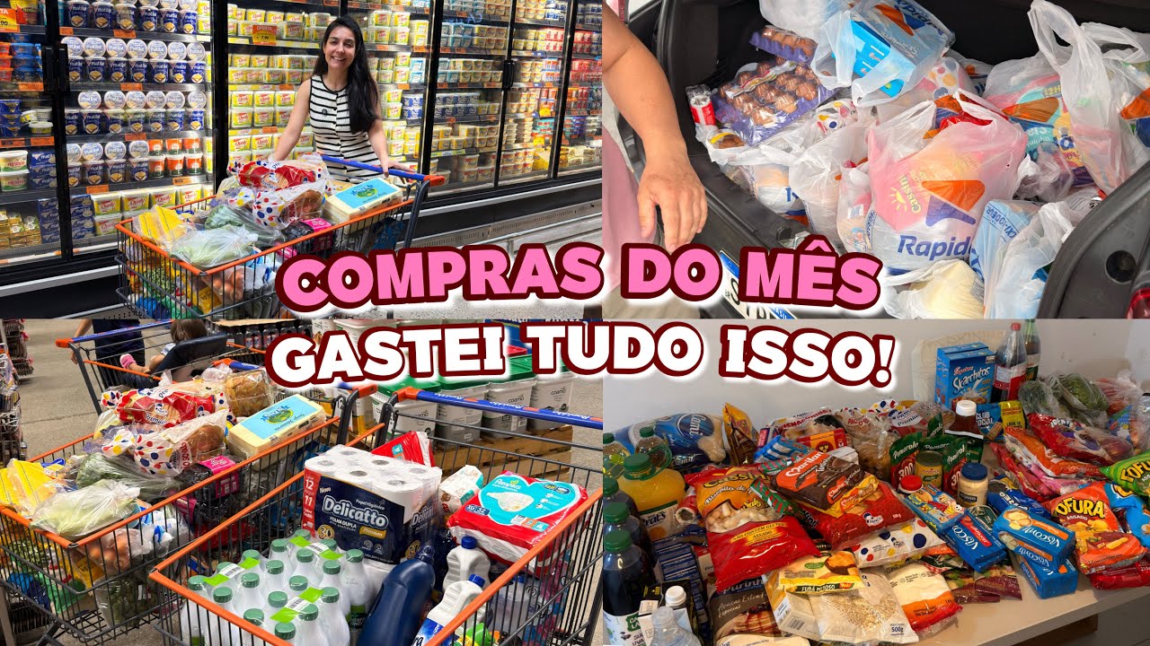 COMPRAS DO MÊS NO ATACADISTA! GASTAMOS MAIS E COMPRAMOS BASTANTE COISA😱