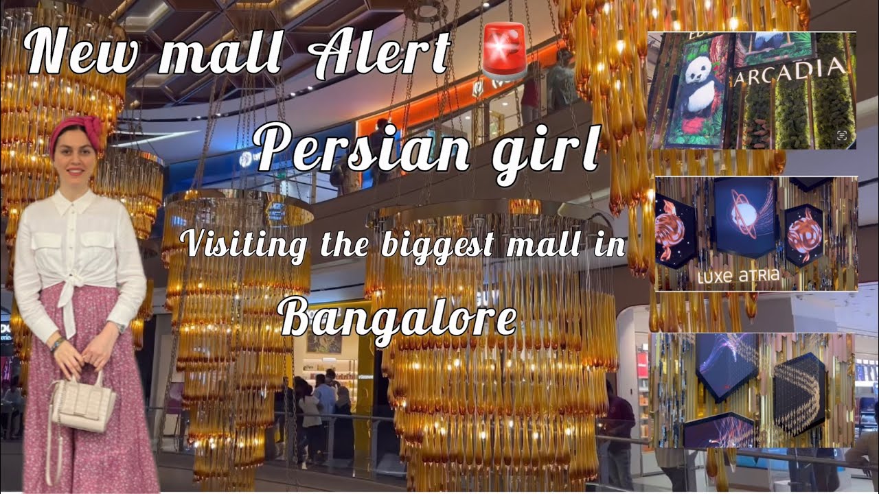 Foreigner girl 🇮🇷visiting Phoenix mall of Asia 🇮🇳/ the biggest mall in Bangalore  #mallofasia