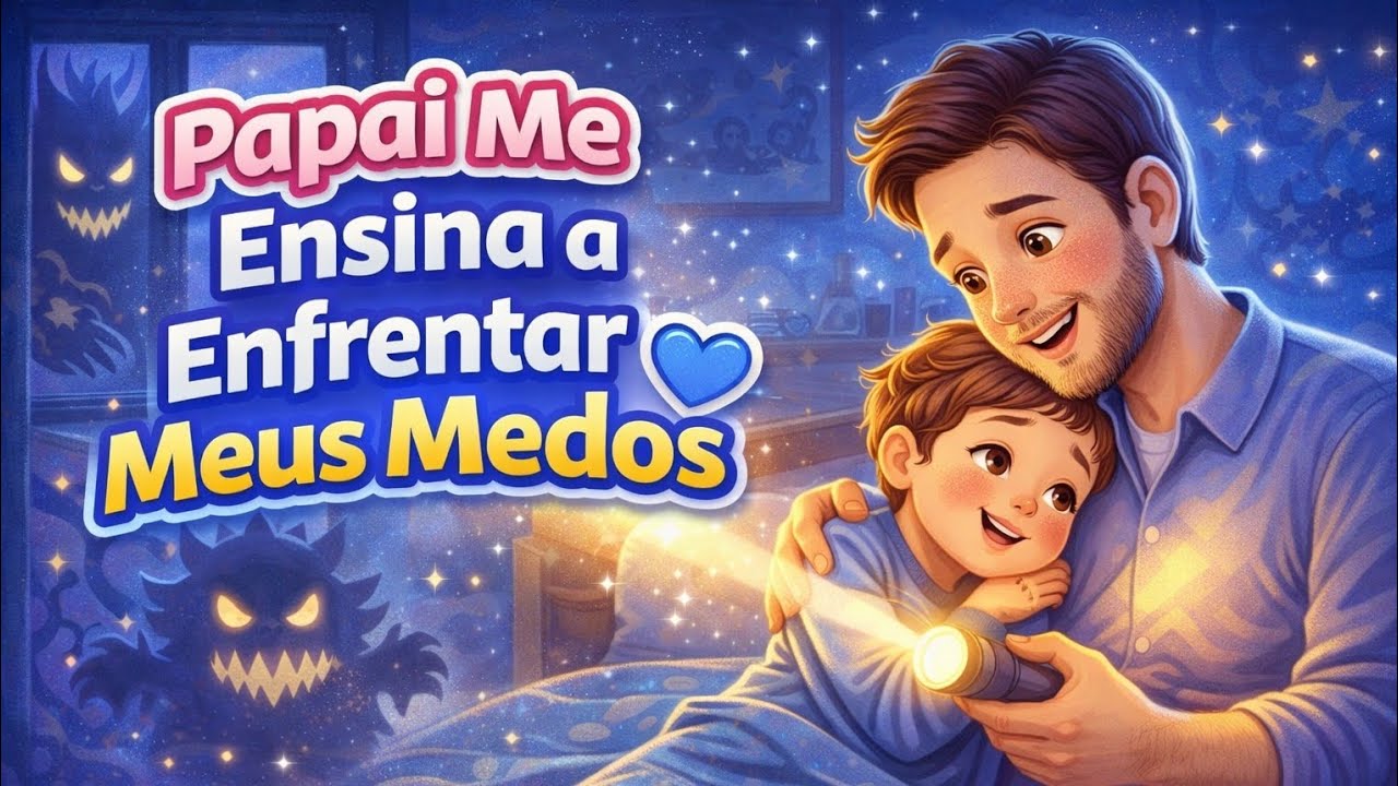 Papai Me Ensina a Enfrentar Meus Medos 💙 | Música Infantil sobre Coragem e Amor