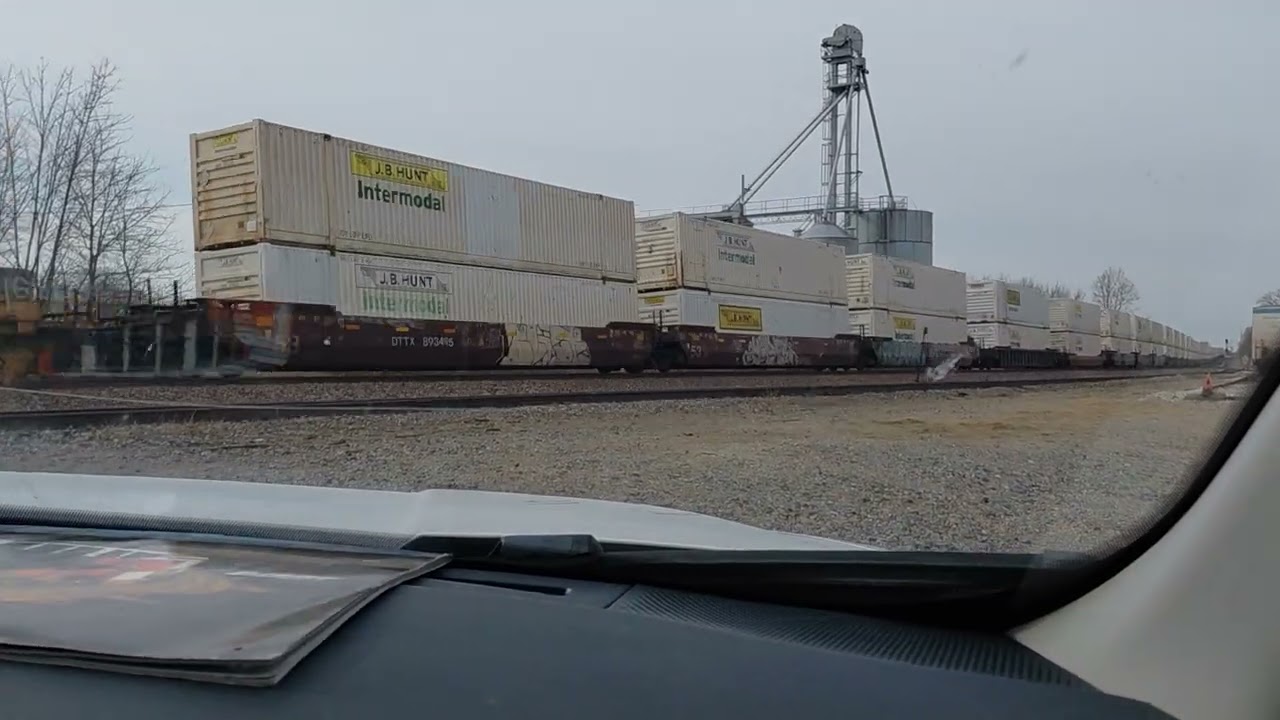 Railfan's Marceline SubBNSF #6732 Montana Rail Link #4308 Lead Q - STOCHI JB Hunt Train Hornshow 9x 