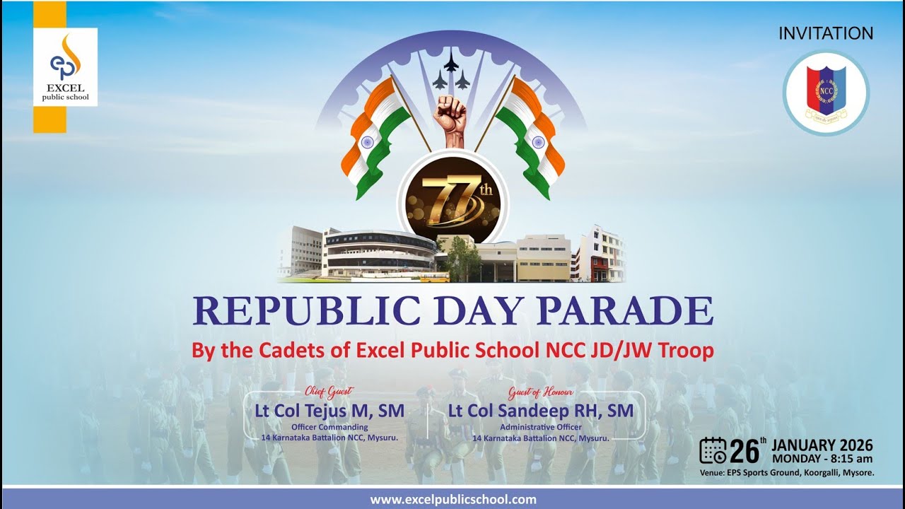 Republic Day - 2026 @ Excel Public School - Mysore