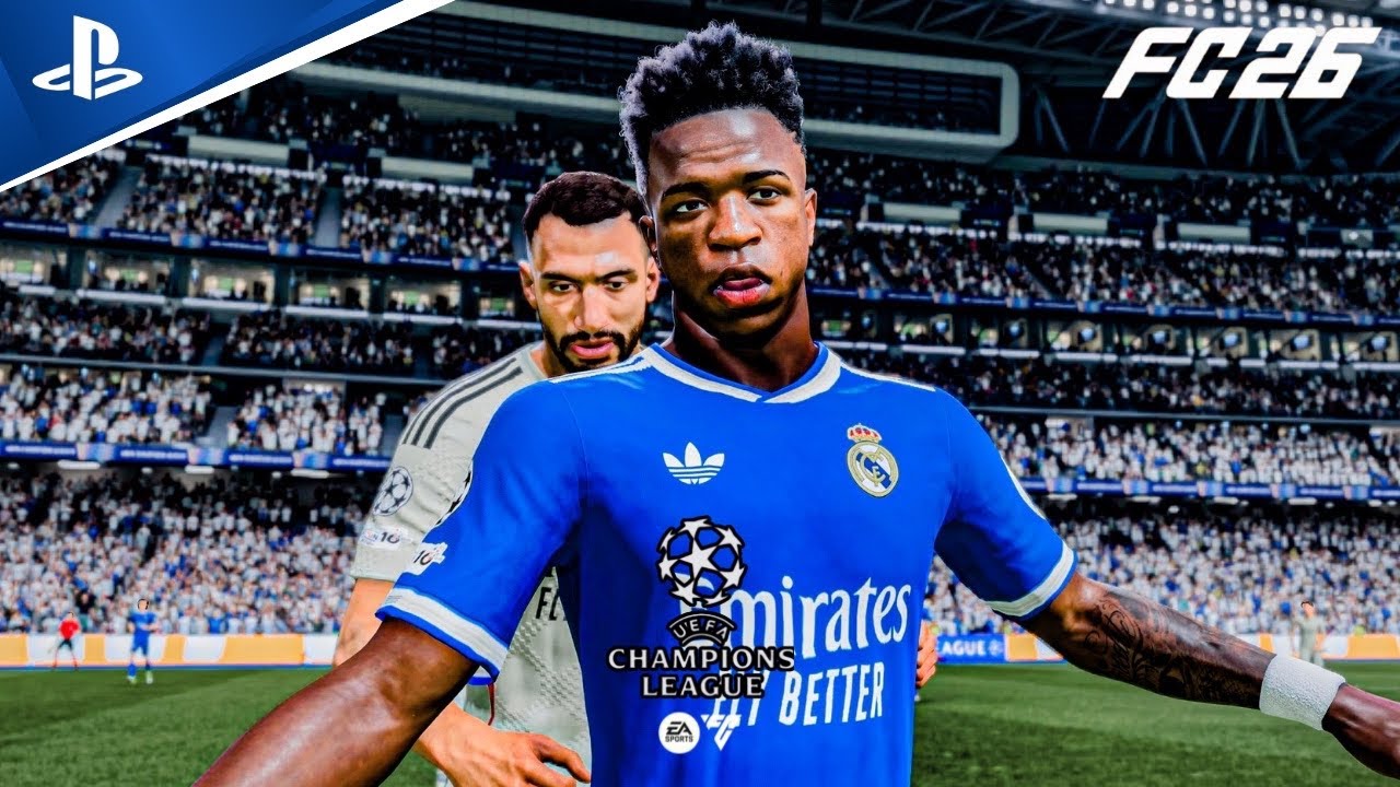 FC 26 - Real Madrid vs SL Benfica ft. Vini jr, Mbappe | UEFA Champions League playoffs 25/26 | PS5™