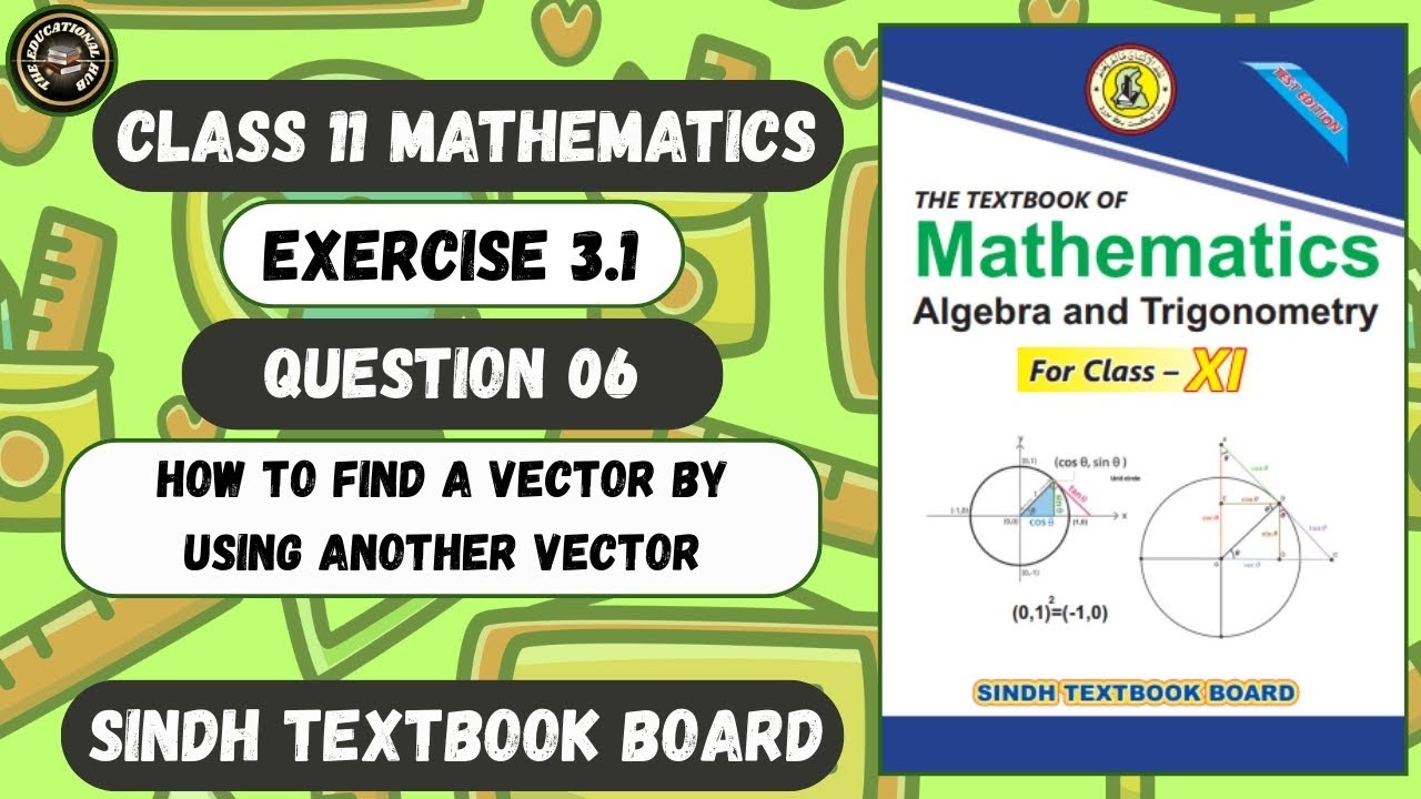 Exercise 3.1 Question 6 Complete | How to Find Unknown Vector by Using Given Vector | Class 11 Maths
