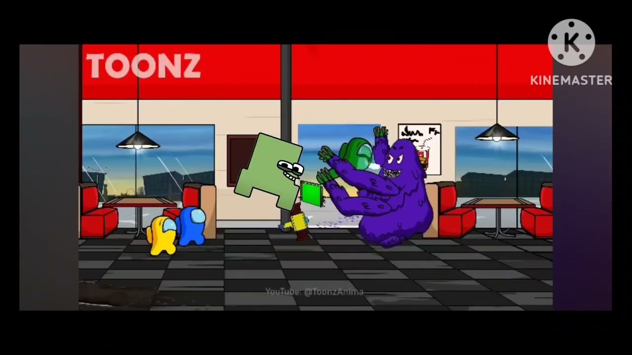 AMONG US Д vs GRIMACE SHAKE | Aarynn Lane Animation