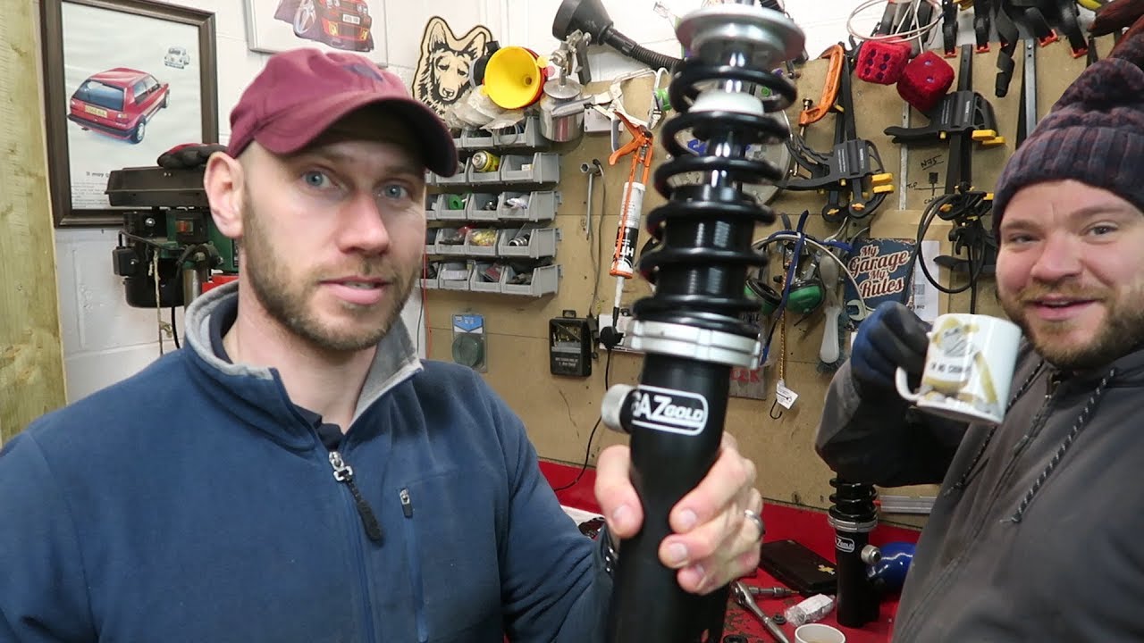 Gaz Suspension is now fitted! // VW Lupo k04 1.8t 20vt Track Car
