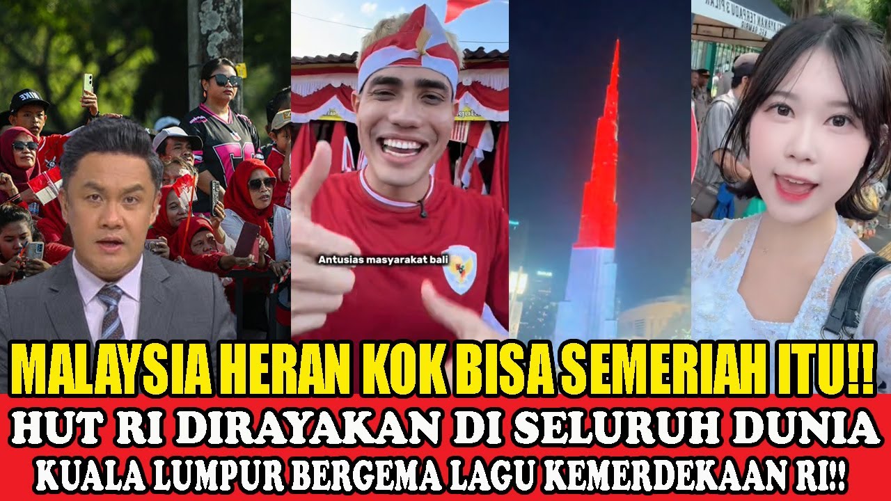 MALAYSIA HERAN !! HUT RI DIRAYAKAN SELURUH DUNIA, BERBANDING TERBALIK RASA NASIONALISME DINEGARANYA