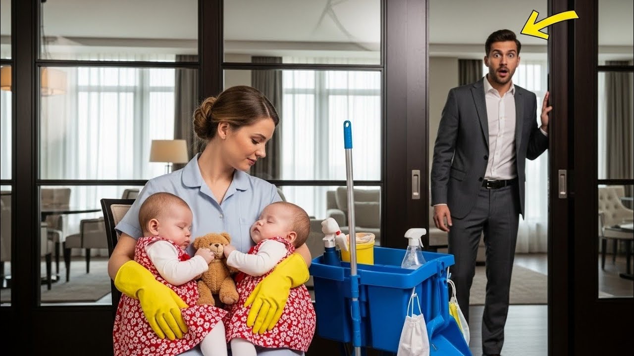 No One Could Handle the Millionaire’s Twin Daughters, Until a Single Mom Janitor Did the Impossible.