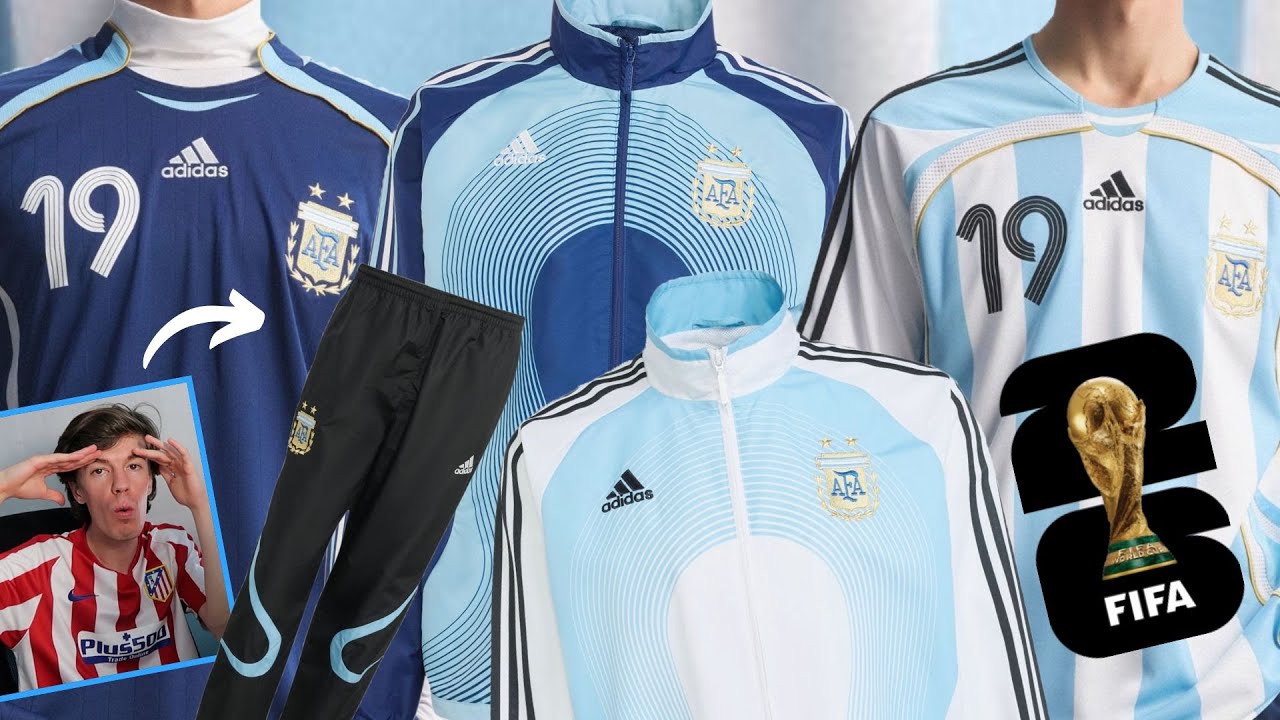 ¡INDUMENTARIA RETRO de ARGENTINA para el MUNDIAL 2026 HECHA por ADIDAS!