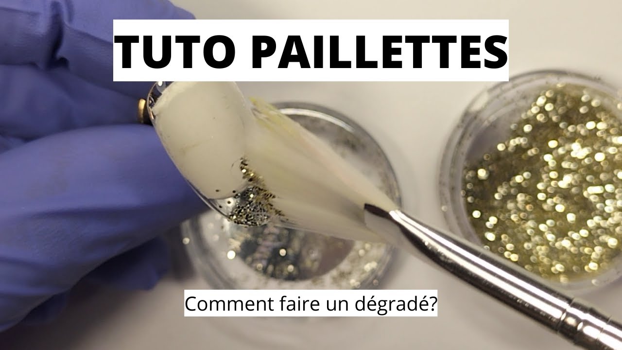 Comment appliquer et dégrader les PAILLETTES sur les ongles
