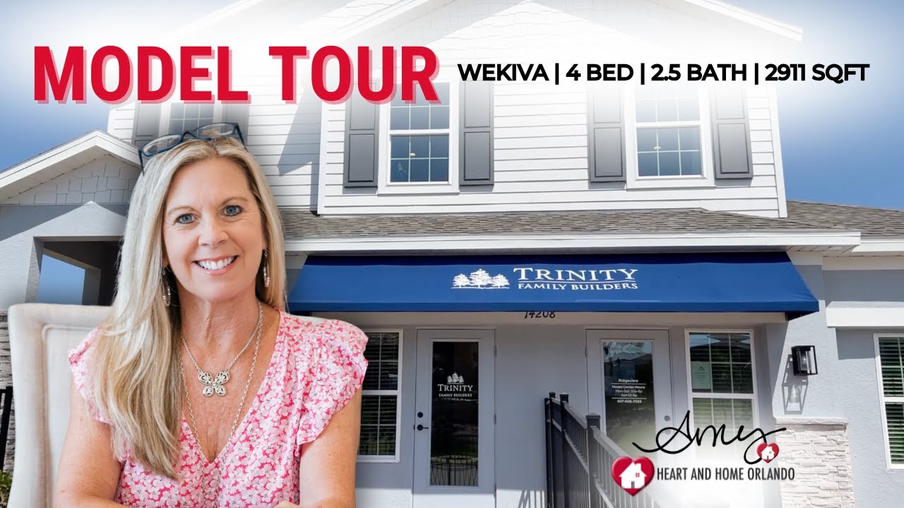 LAVISH LIVING IN DISNEY'S BACKYARD | Wekiva Trinity Family Builders | Model Home Tour | Amy Kidwell