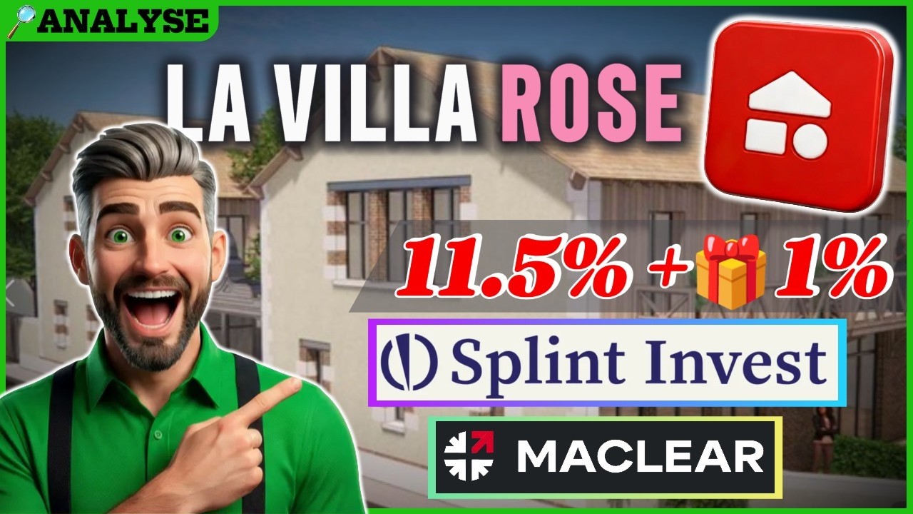 LA PREMIÈRE BRIQUE 🏠Analyse du projet LA VILLA ROSE + 2 BEAUX actifs sur SPLINT INVEST 🤩 + l'actu