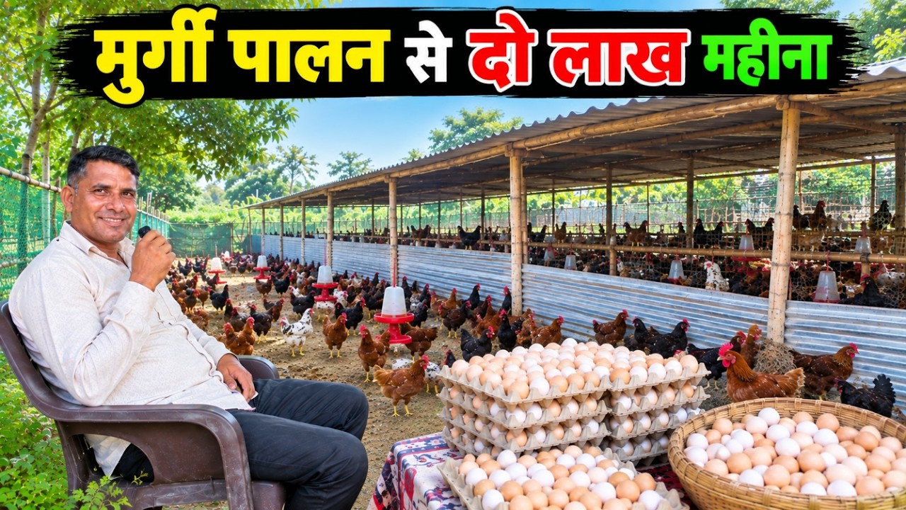 3000 देसी मुर्गियों से ₹2 लाख महीना कमाई | Desi Poultry Farming Business