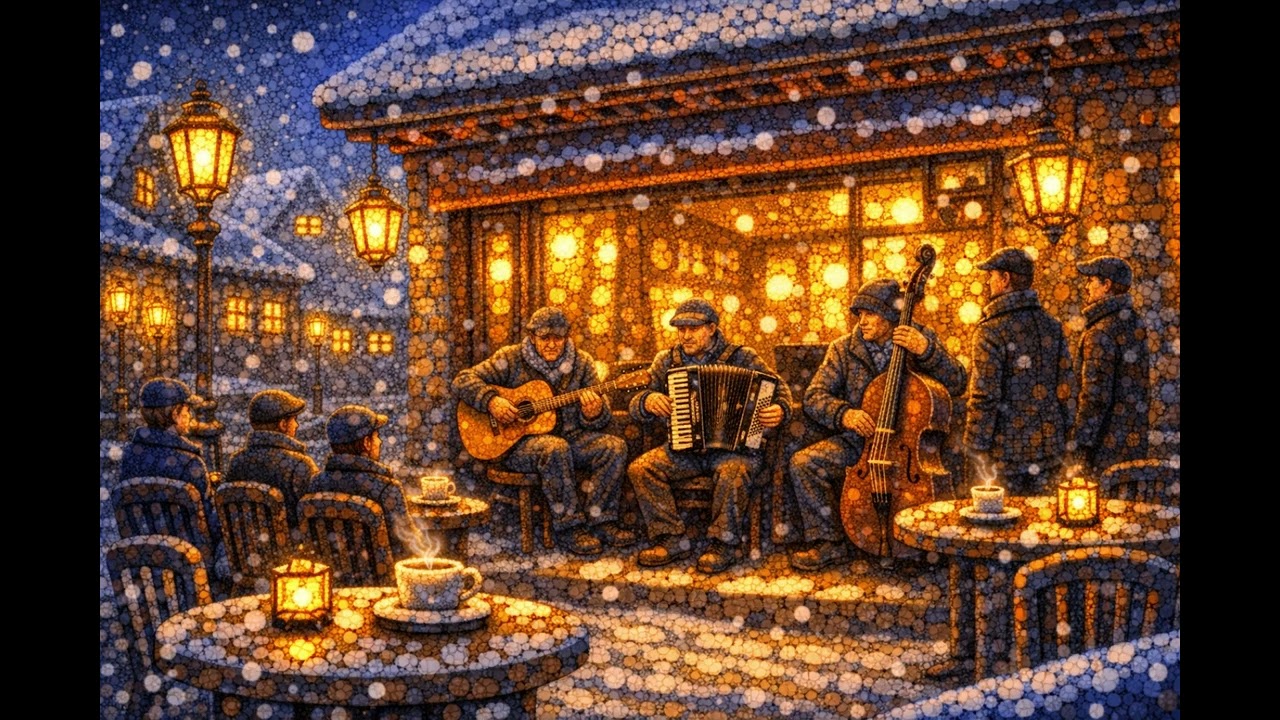 Footsteps Fading into Snow