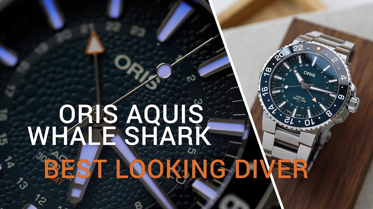 A closer look at the ORIS Aquis whale shark limited edition.