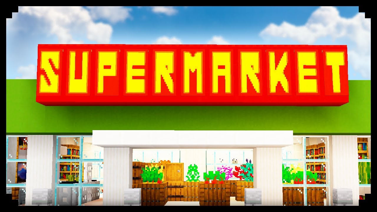 ✔ How to Make a Working Supermarket in Minecraft