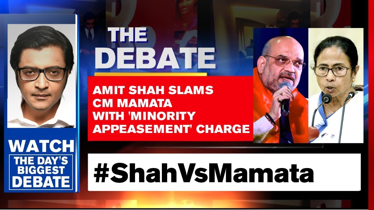 Amit Shah Slams CM Mamata With 'Minority Appeasement' Charge | Arnab Goswami Debates