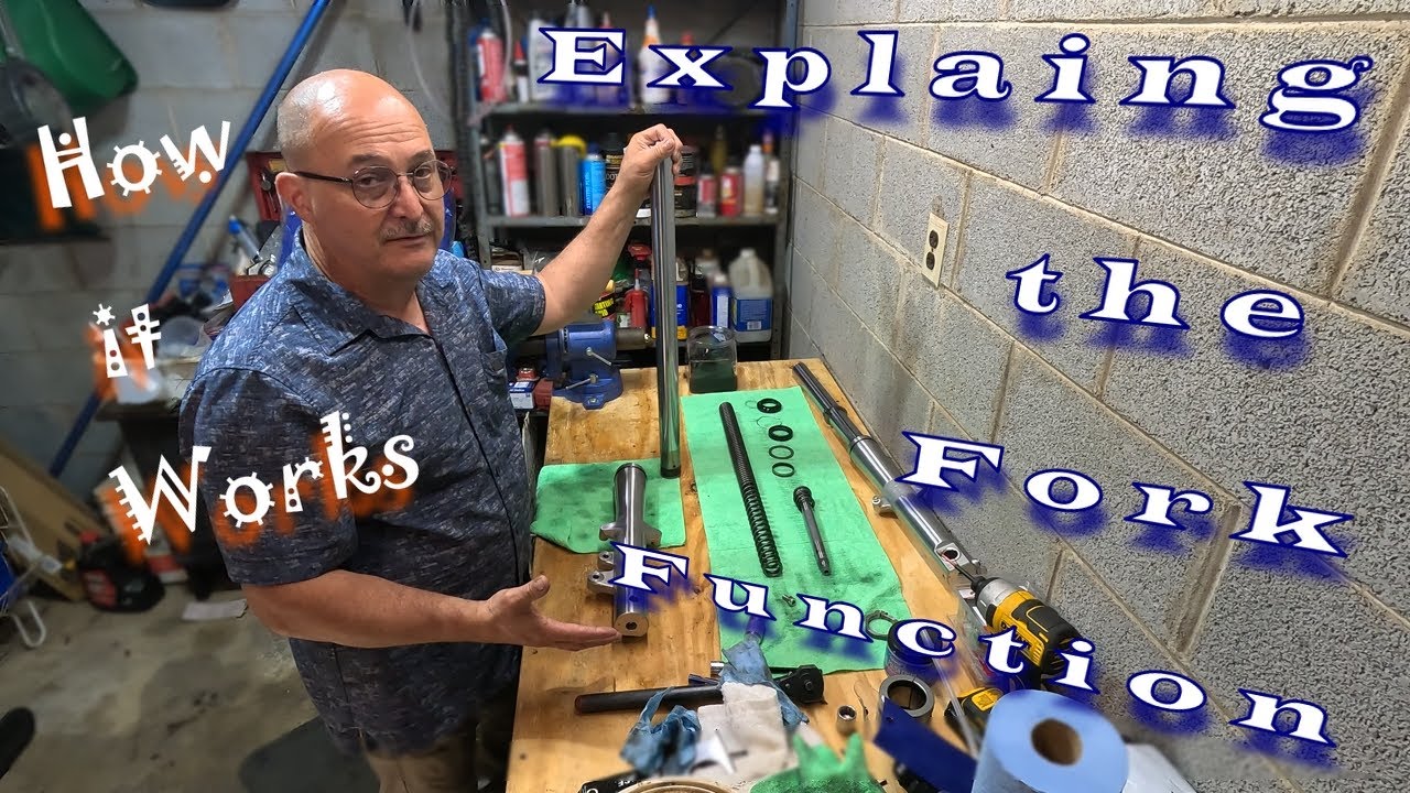 Explaining the Fork Components and Function on a Compression & Rebound Motorcycle Fork.